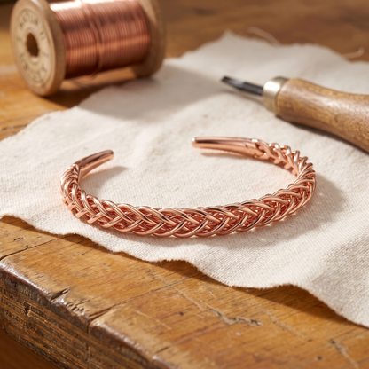 FOX | Braided Copper Bracelet