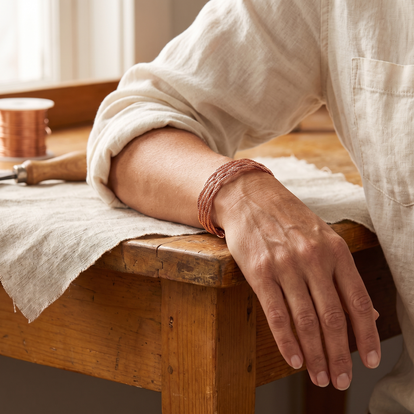 ELK | Braided Copper Cuff