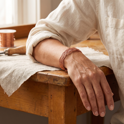 ELK | Braided Copper Cuff