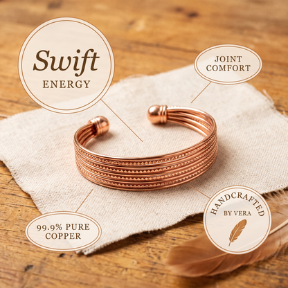 SWIFT | Woven Wire Copper Cuff