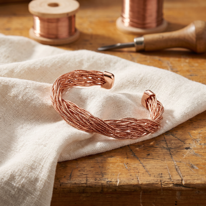 FINCH | Twisted Copper Torsade Bracelet