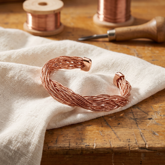 FINCH | Twisted Copper Torsade Bracelet