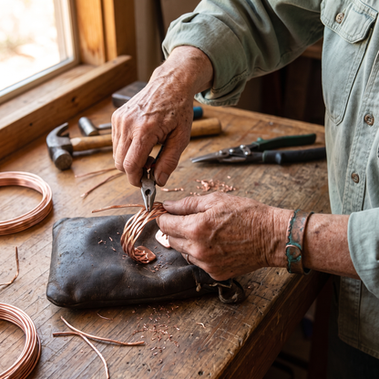 WISP | Hand-Woven Copper Cuff