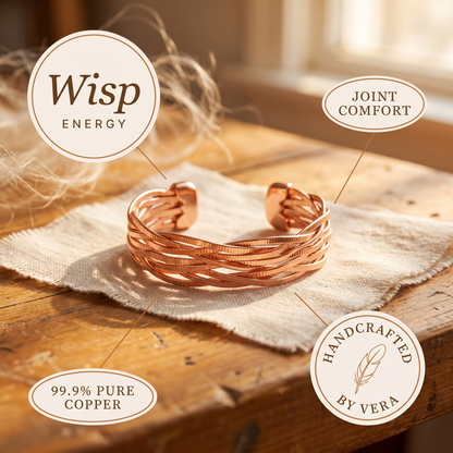WISP | Hand-Woven Copper Cuff