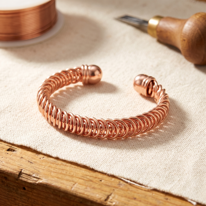 GUST | Hand-Coiled Copper Bracelet