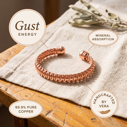GUST | Hand-Coiled Copper Bracelet