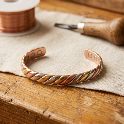 BOG | Twisted Tri-Tone Copper Cuff