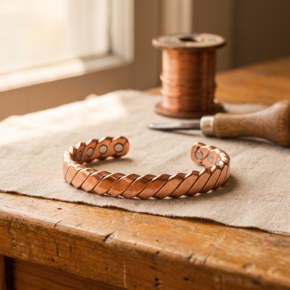 MOSS | Spiral Twist Copper Cuff