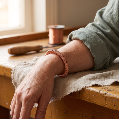 FJORD | Coiled Wire Copper Cuff