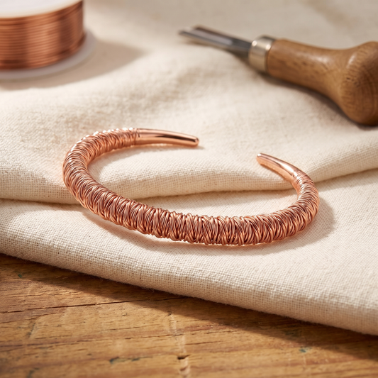 FJORD | Coiled Wire Copper Cuff