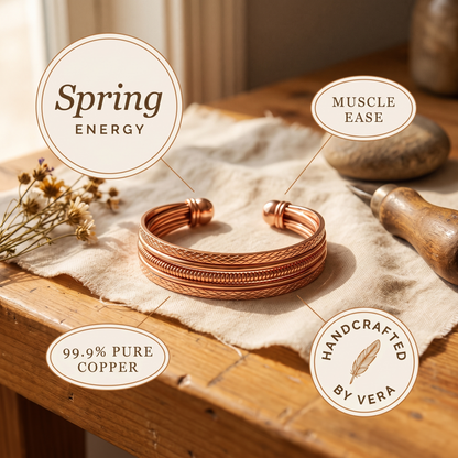 WEAVE | Faceted Six-Strand Copper Bracelet