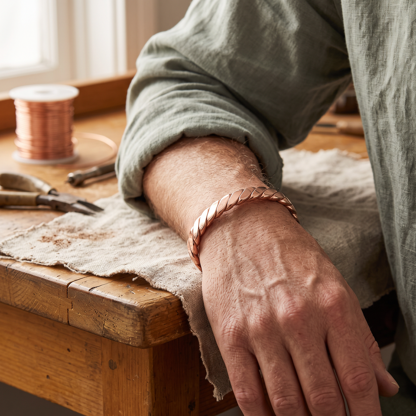 BOUGH | Twisted Copper Cuff