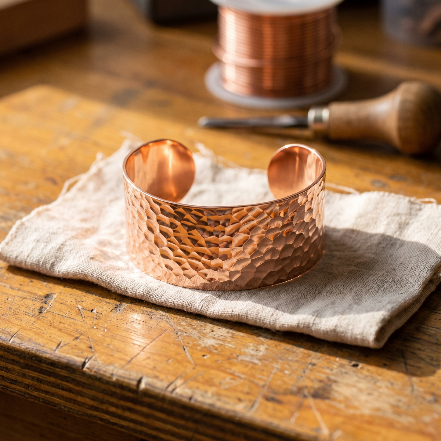 FORGE | Hand-Hammered Copper Bracelet
