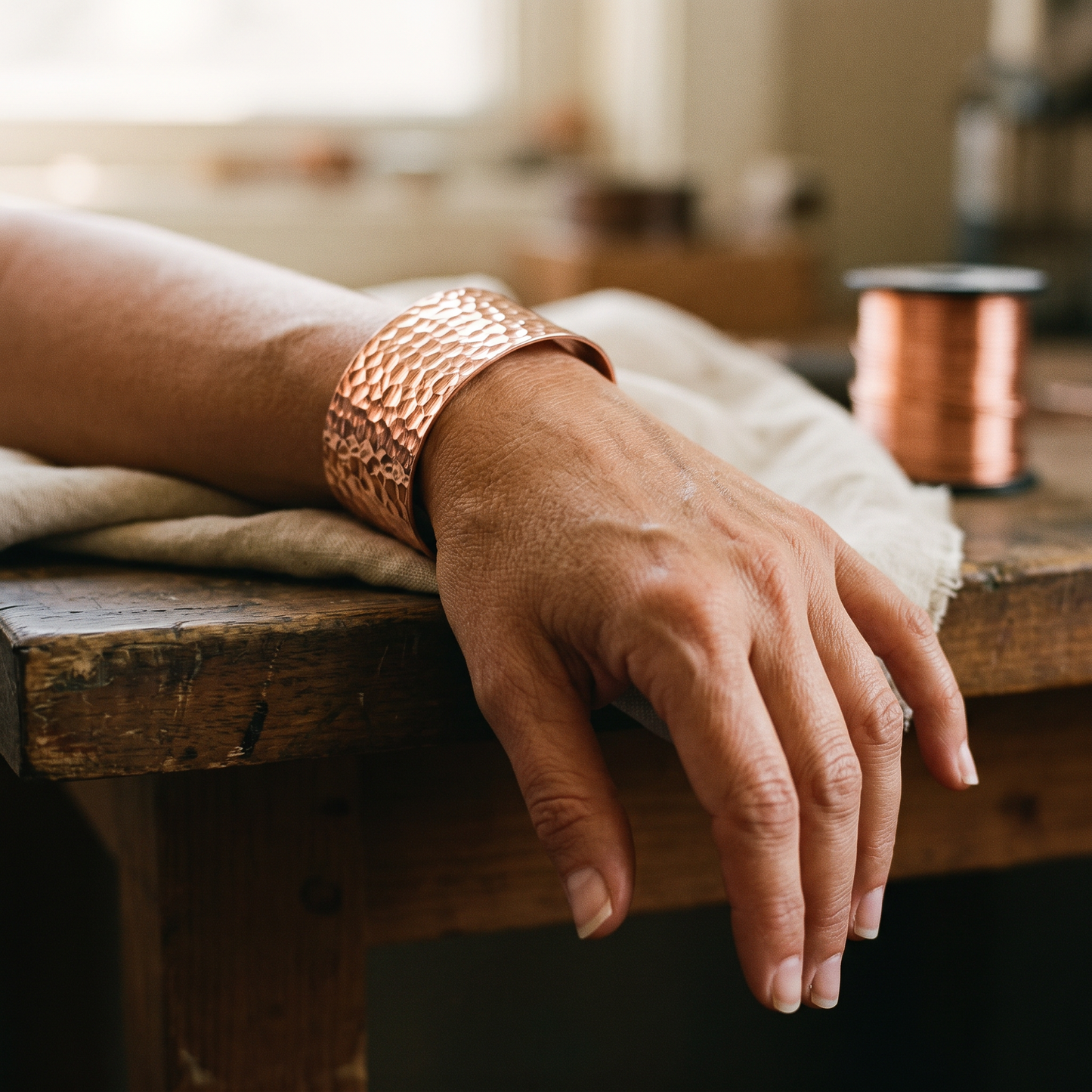 FORGE | Hand-Hammered Copper Bracelet