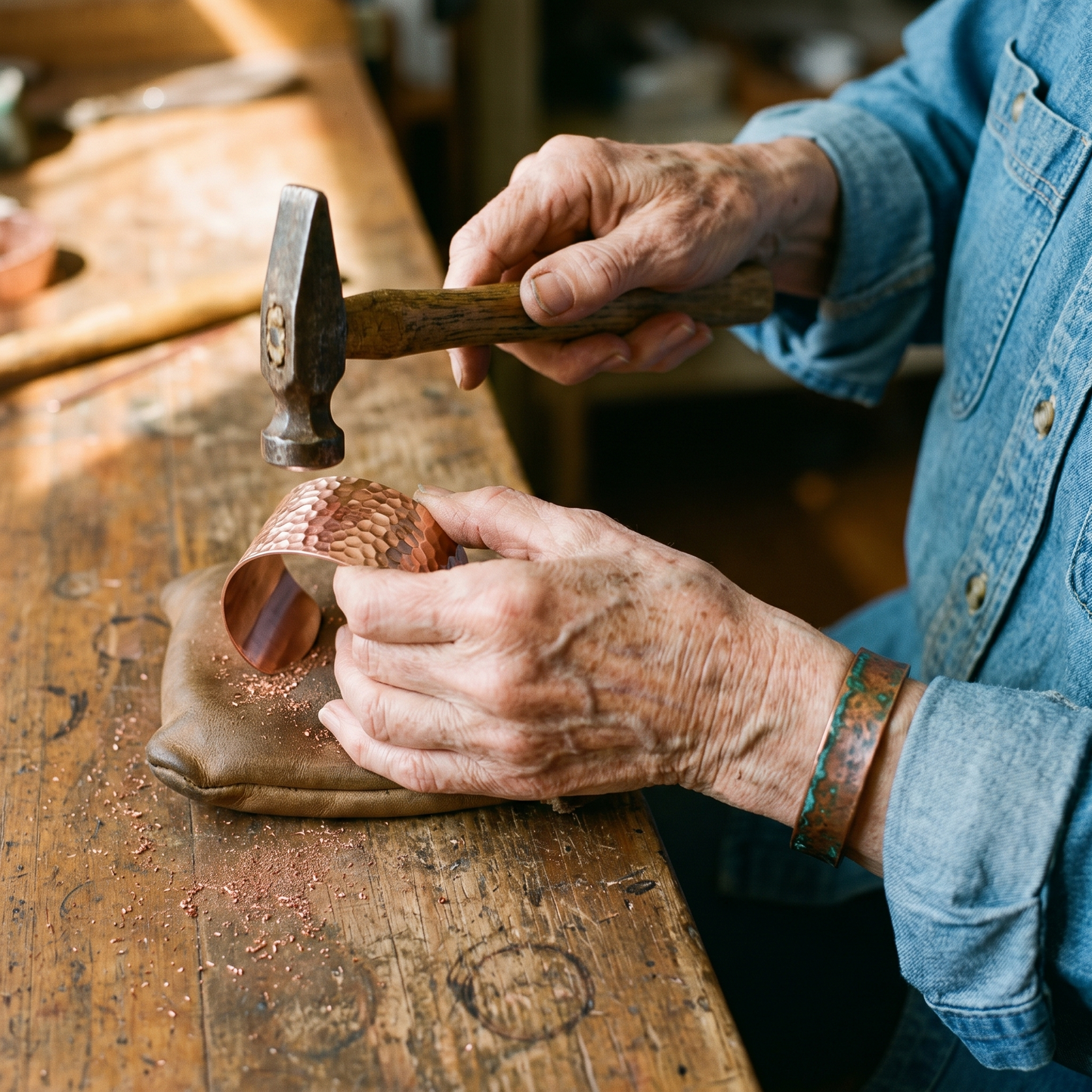 FORGE | Hand-Hammered Copper Bracelet