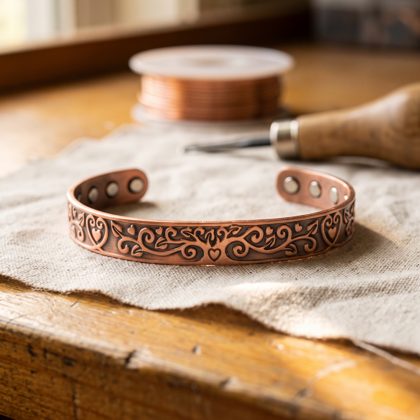 TIDE | Flowing Lines Copper Cuff