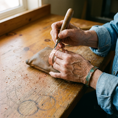 GROVE | Botanical Engraved Copper Cuff