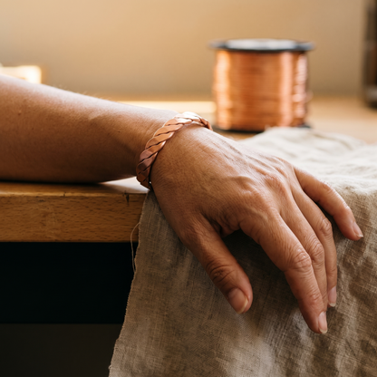 REED | Braided Copper Bracelet