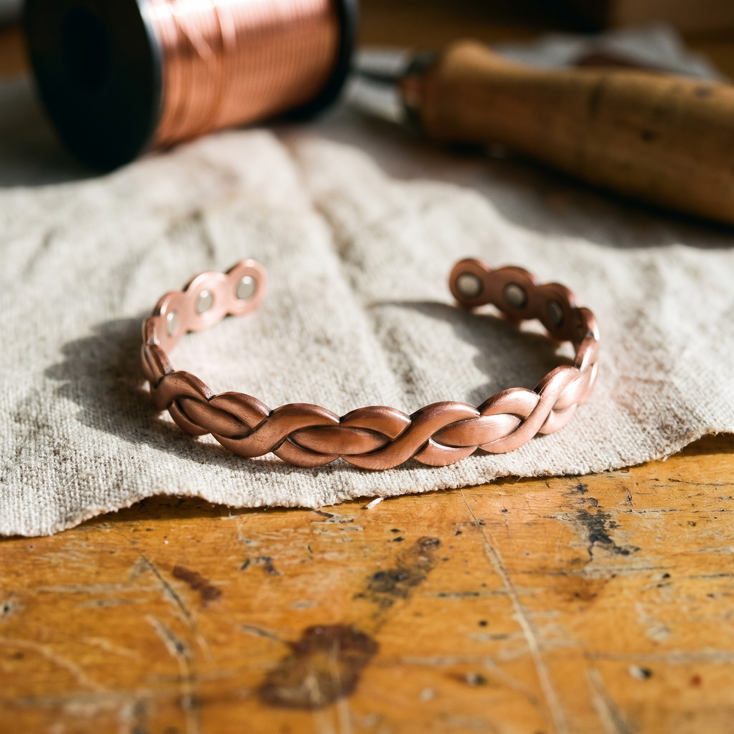 LOOM | Braided Copper Bracelet