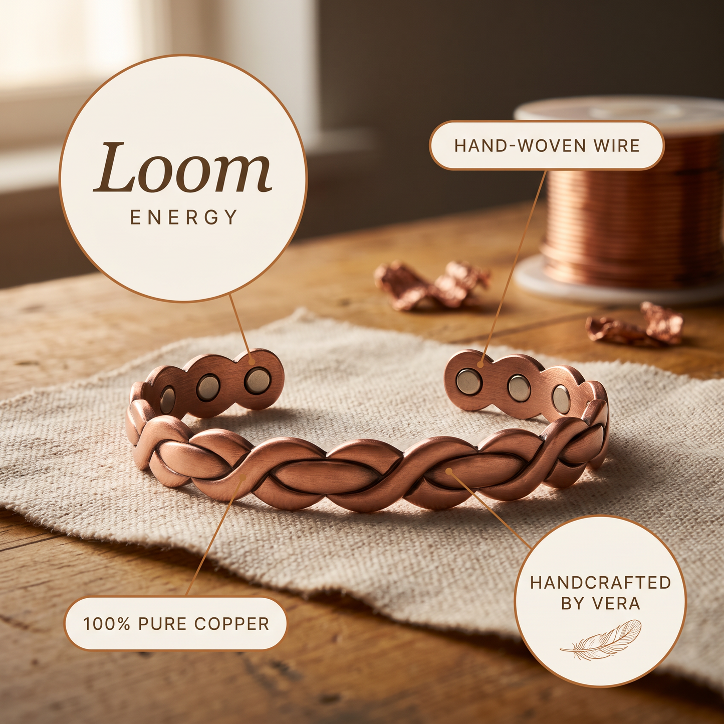 LOOM | Braided Copper Bracelet