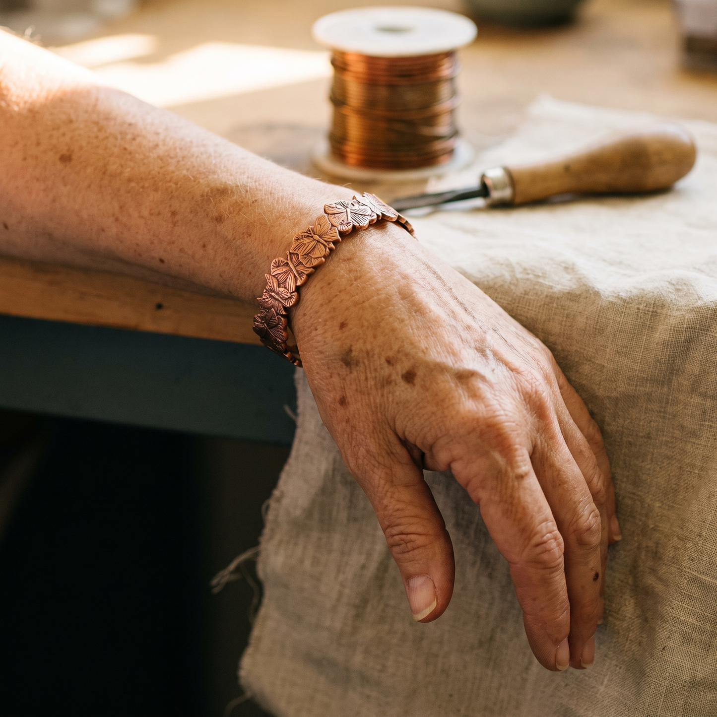 SKY | Butterfly Relief Copper Cuff