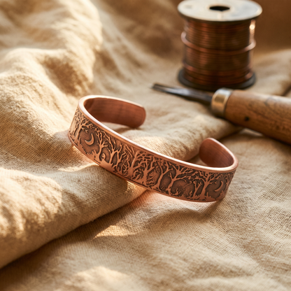 GROVE | Tree Relief Copper Cuff