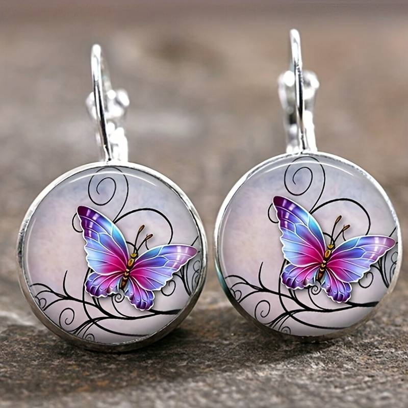 MARIPOSA | Vintage Butterfly Crystal Earrings