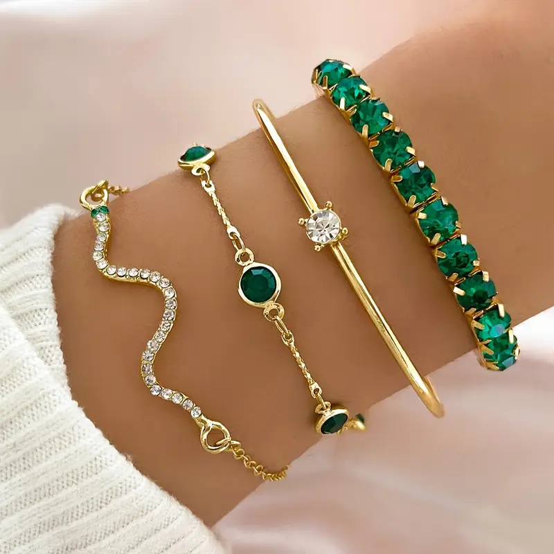 PALOMA | Green Zirconia Bracelet