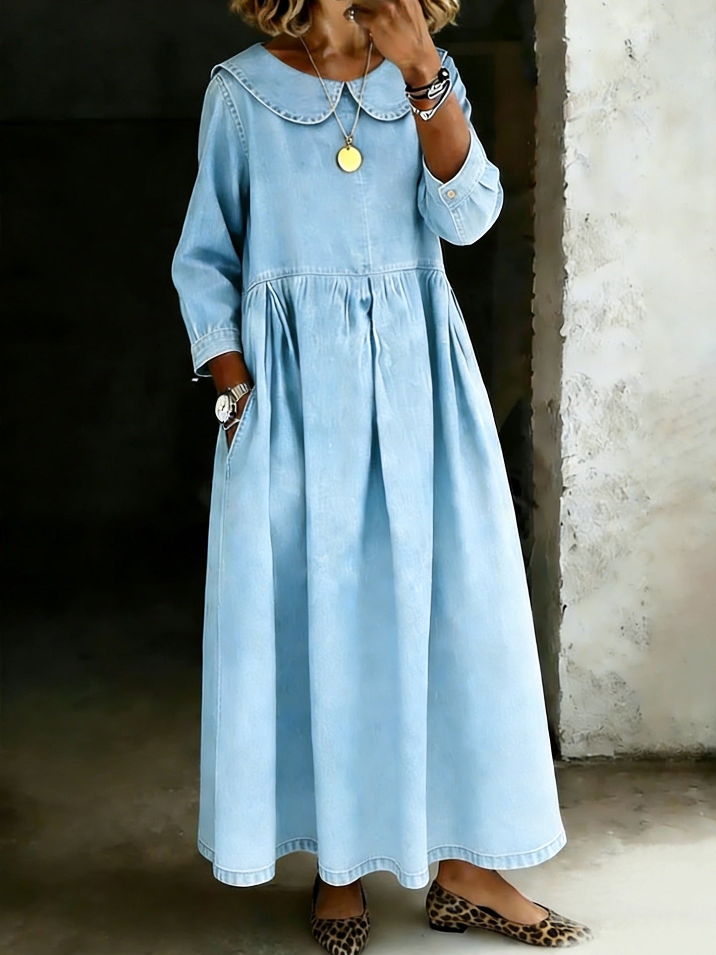 WILLOW | Denim Maxi Dress