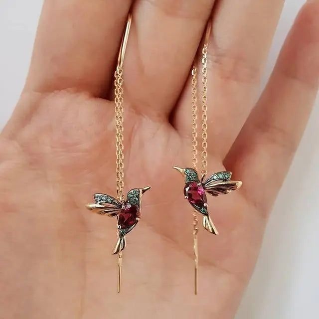 HALCYON | Hummingbird Crystal Earrings