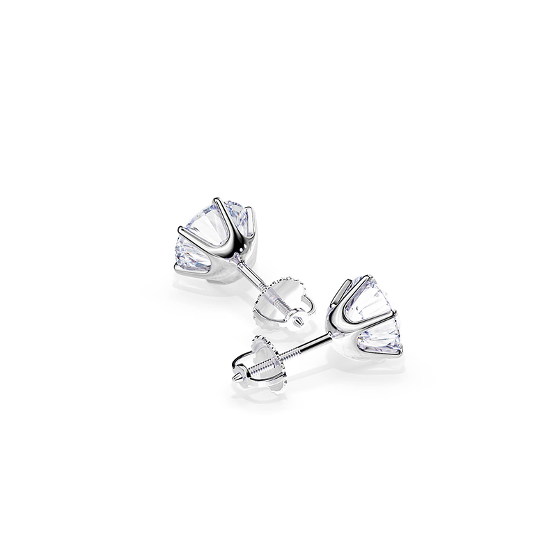 ROSEMONT | White Gold Chic Earrings