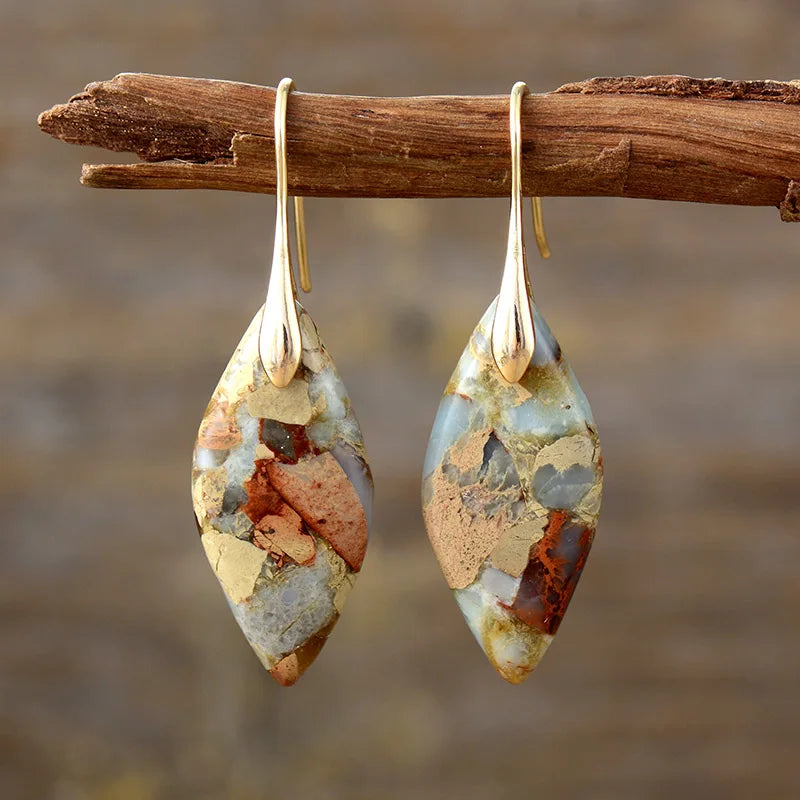AURORA | Natural Stone Drop Earrings